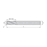 General-Purpose Solid Carbide End Mills GP End Mills • Series 4003 4013 • Chamfered • 3 Flute • Metric Weldon (TiAlN) - Big-tools Industrial Supply Tools for Metal Cutting